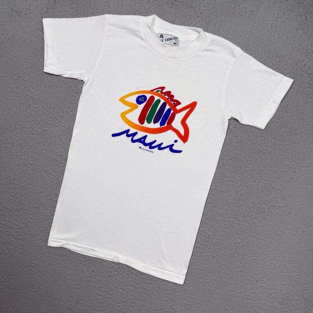 Kids Vintage 90s Maui Hawaii Fish‎ T-shirt